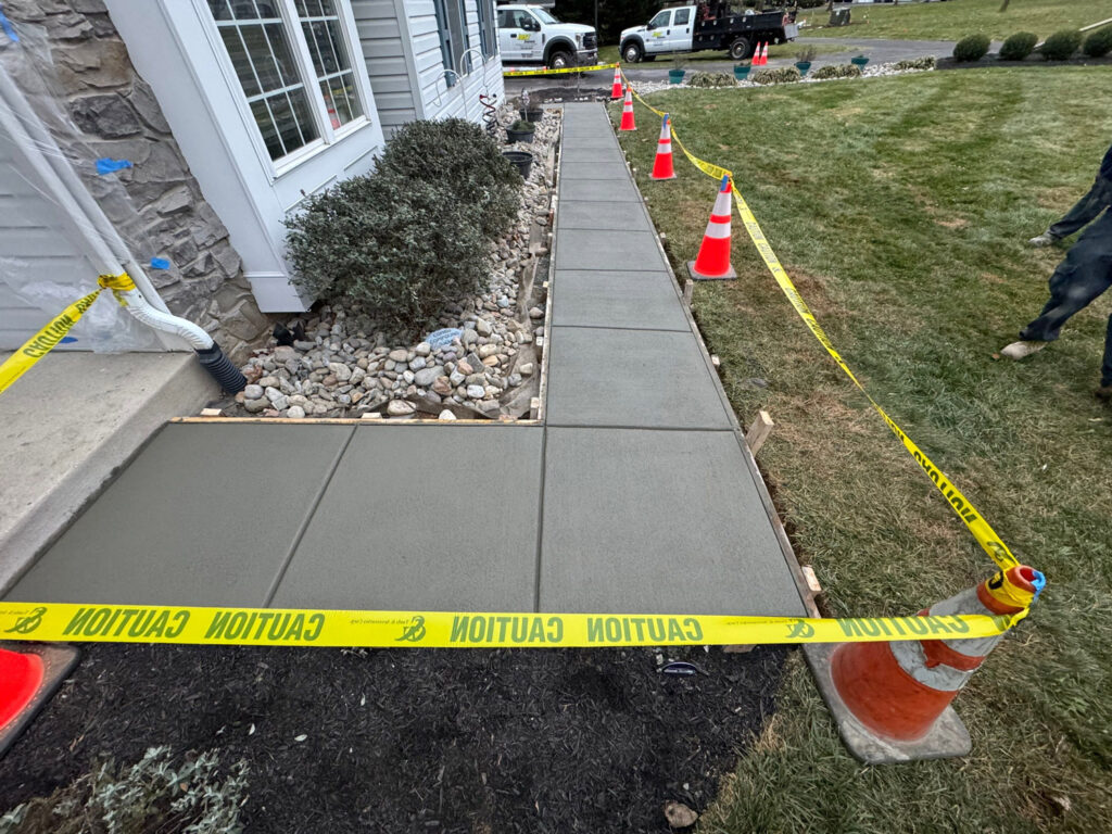 residential sidewalk paving, Hanover MD